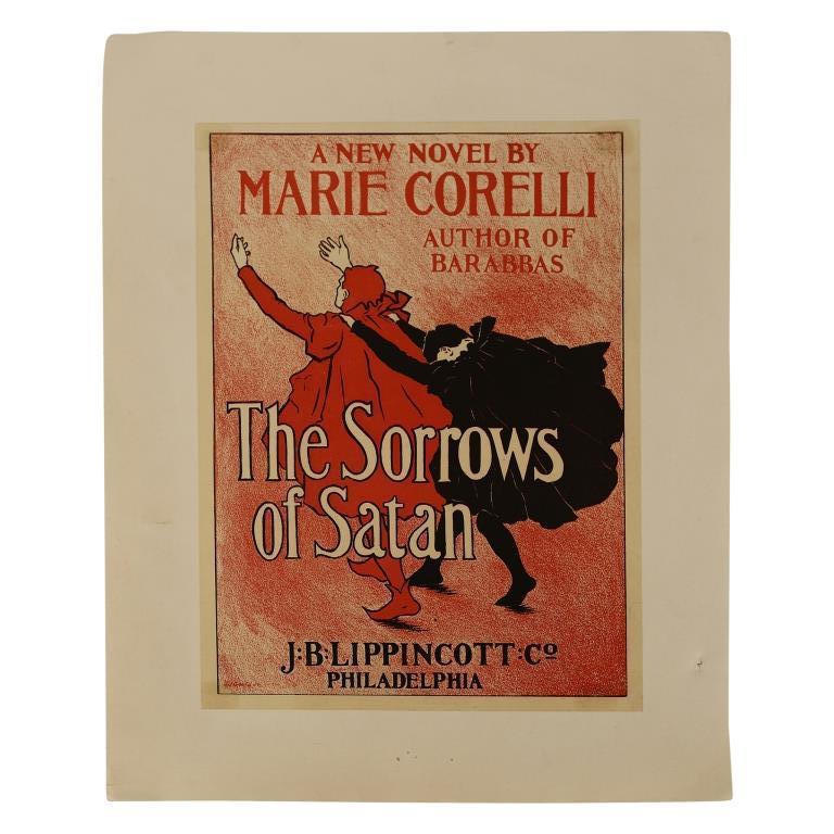 1896 Marie Corelli 'The Sorrows of Satan' Poster