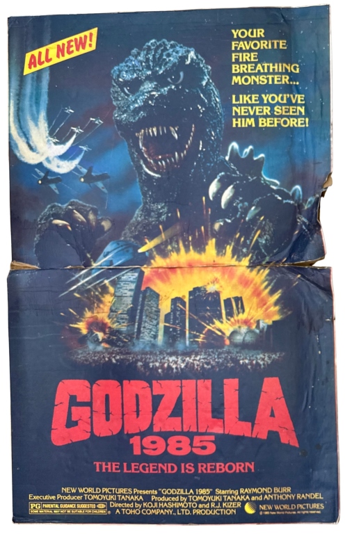 1985 Godzilla Movie Poster Standee