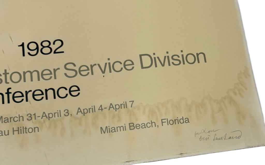 Paul Rand IBM Awards Conference Florida Lithograph
