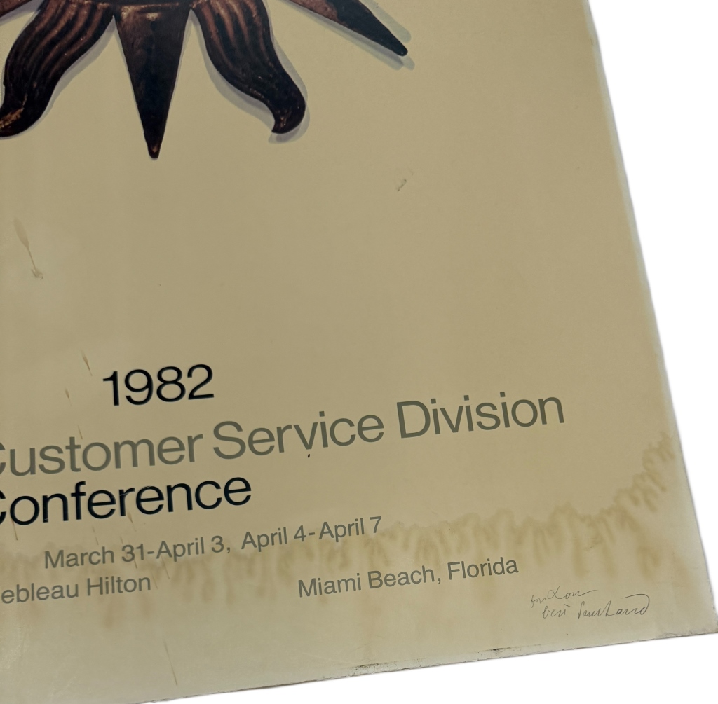 Paul Rand IBM Awards Conference Florida Lithograph
