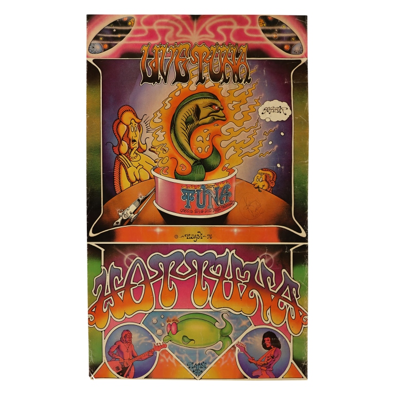 Kenny Pisani Signed Hot Tuna Concert Poster