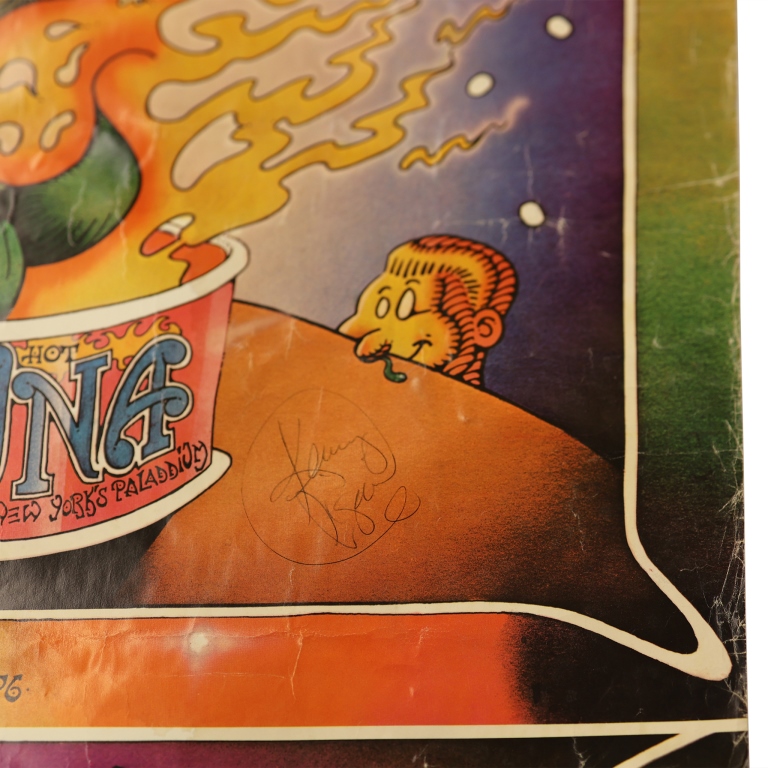 Kenny Pisani Signed Hot Tuna Concert Poster