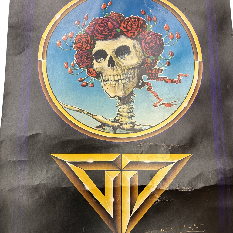 1978 Grateful Dead Poster - Signed Stanley Mouse