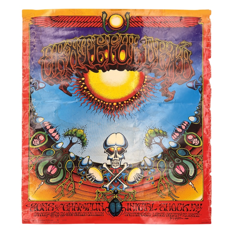 1976 Grateful Dead - Rick Griffin Aoxomoxoa Poster
