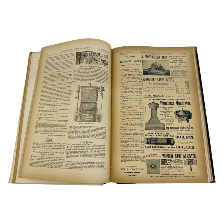1895 Volume of Architecture & Building Articles