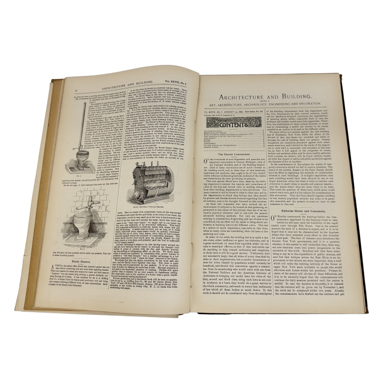 1895 Volume of Architecture & Building Articles