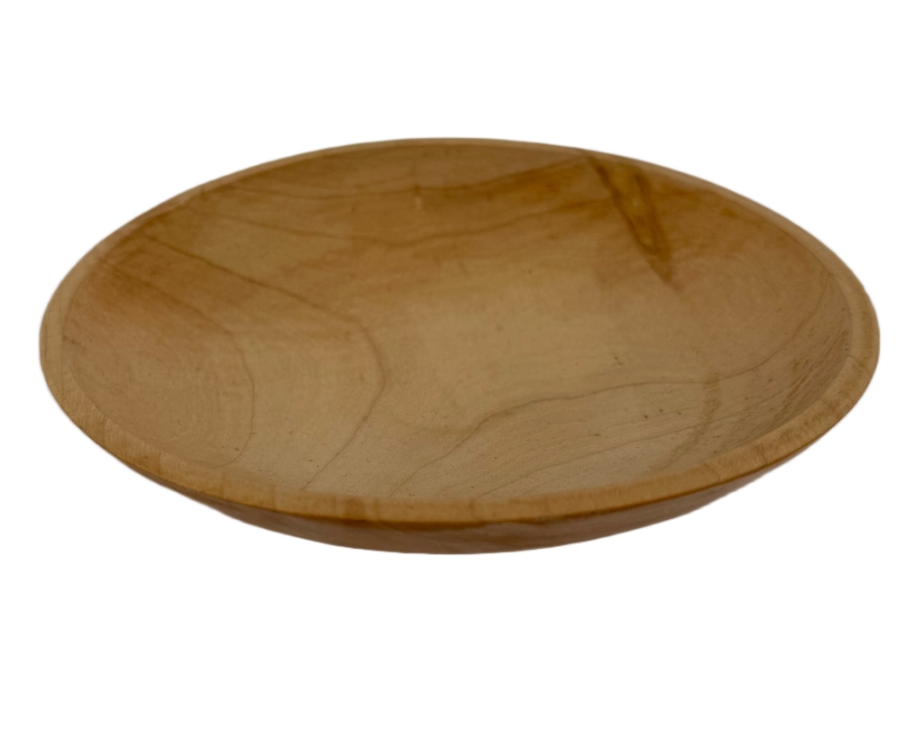 R. Meber Signed Hand-Turned Wooden Bowl