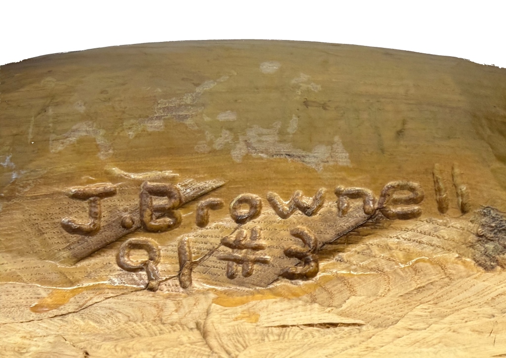 J. Brownell - Large Hand-Carved Fish Effigy
