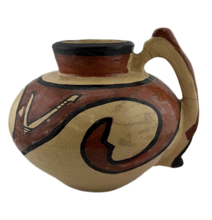 1928 Zia Pueblo Polychrome Pottery Pitcher