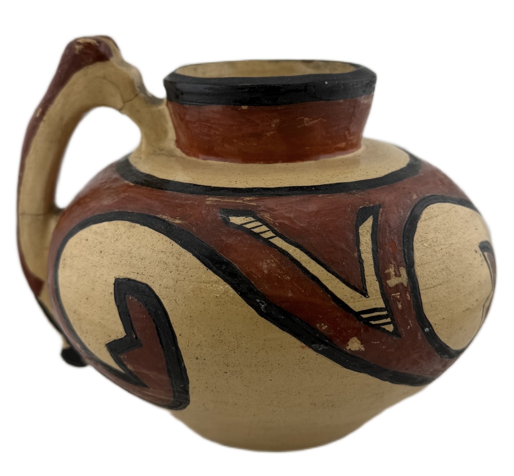 1928 Zia Pueblo Polychrome Pottery Pitcher