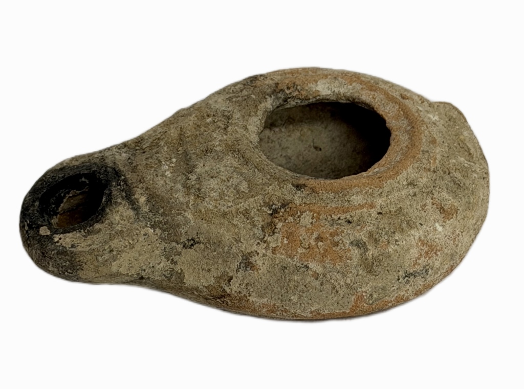 Ancient Byzantine Terracotta Oil Lamp