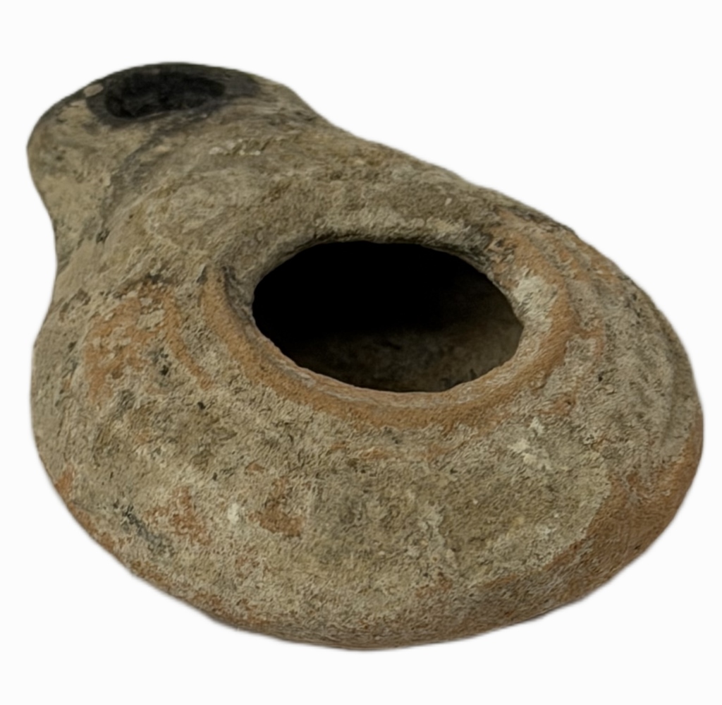 Ancient Byzantine Terracotta Oil Lamp