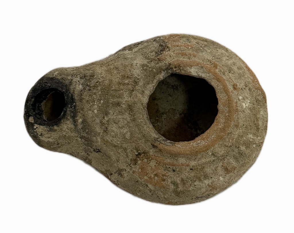 Ancient Byzantine Terracotta Oil Lamp