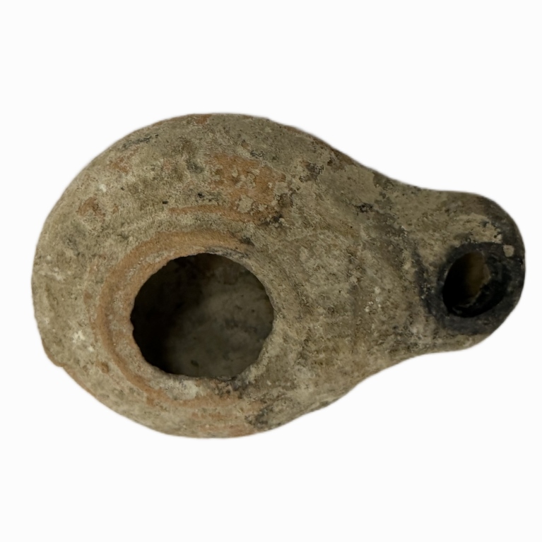 Ancient Byzantine Terracotta Oil Lamp