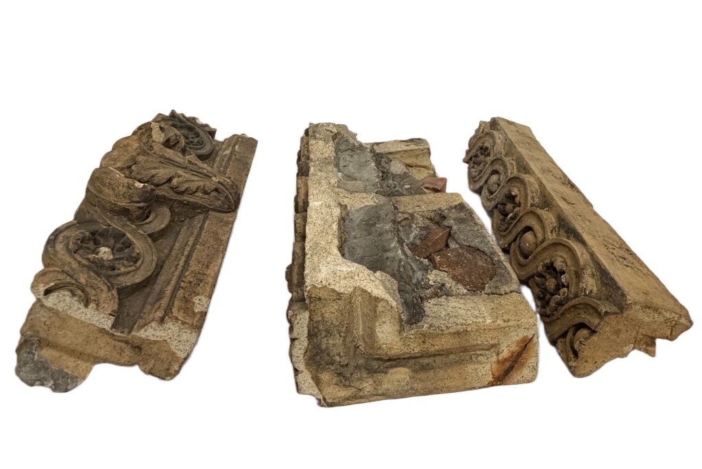 Antique Beaux-Arts Architectural Frieze Fragments