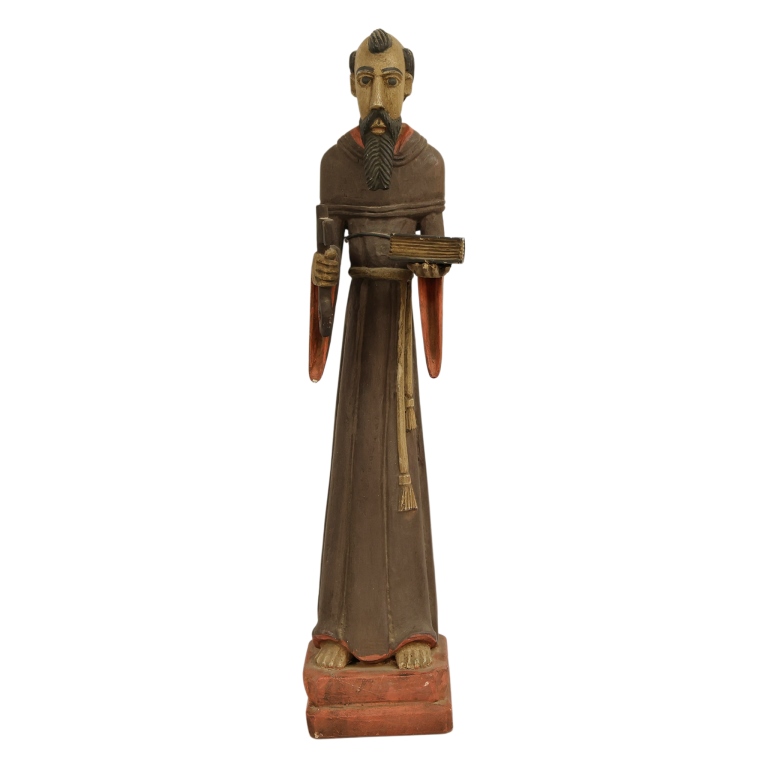 New Mexican Folk Art Santos Carved Figurine