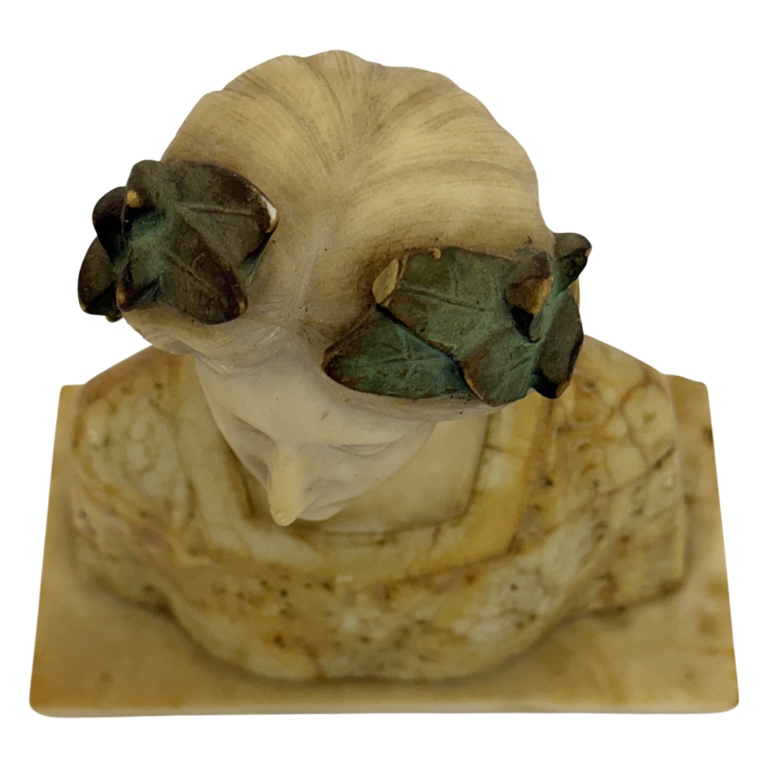 Italian Art Nouveau Carved Maiden Bust