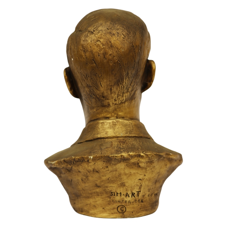 President Kennedy Gilt-Bronzed Plaster Bust