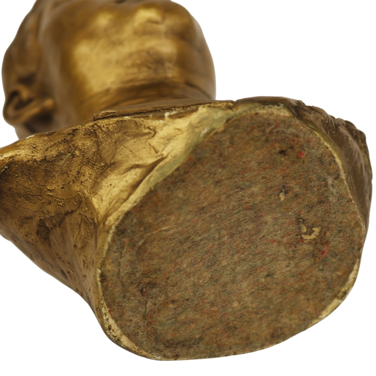 President Kennedy Gilt-Bronzed Plaster Bust