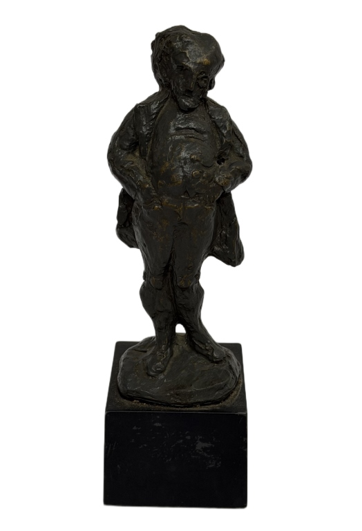 Honore Daumier "The Scoffer" Bronze Sculpture