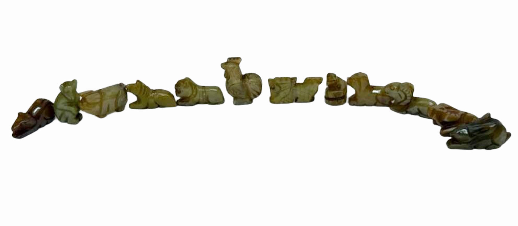 Chinese Zodiac Animal Hardstone Figurines
