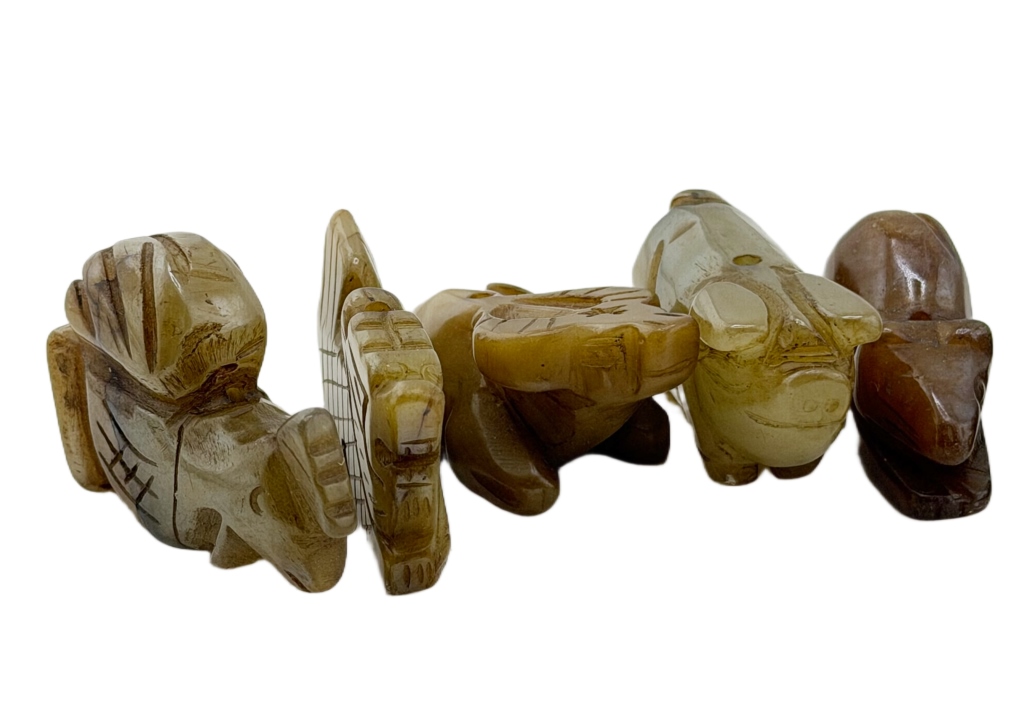 Chinese Zodiac Animal Hardstone Figurines