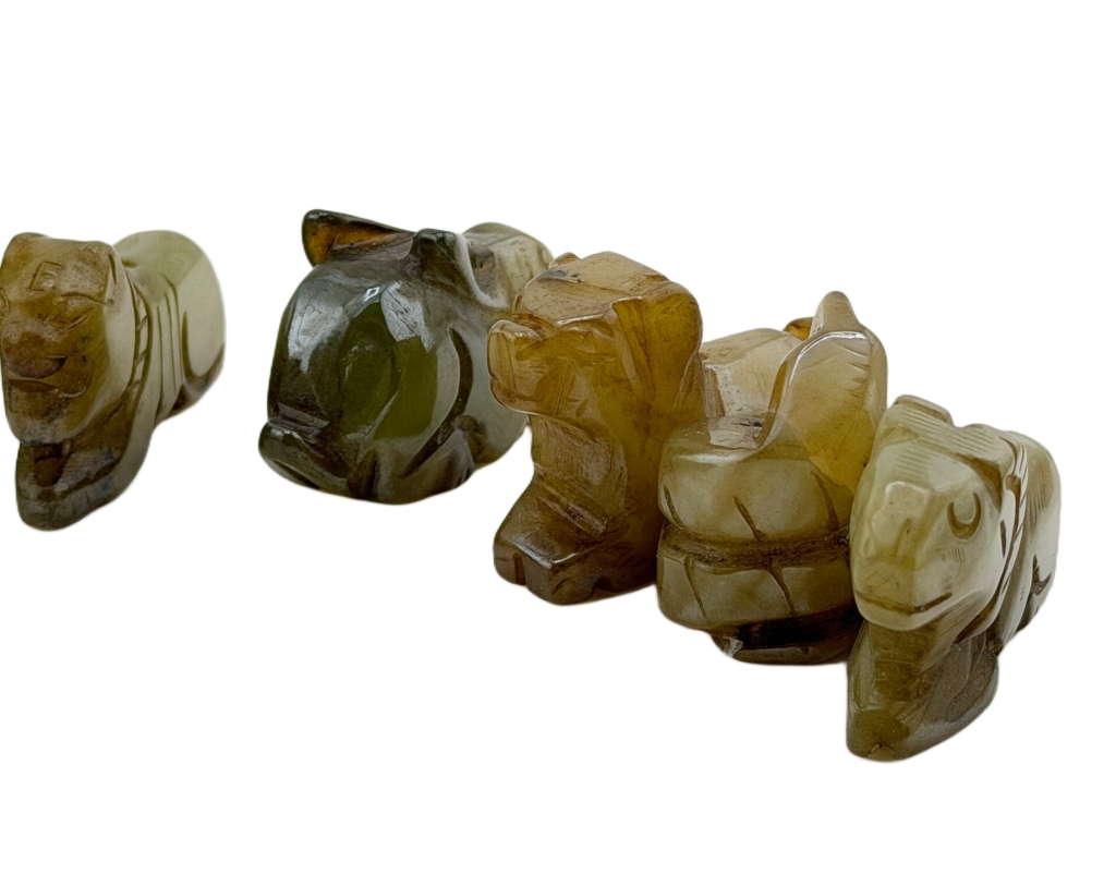 Chinese Zodiac Animal Hardstone Figurines