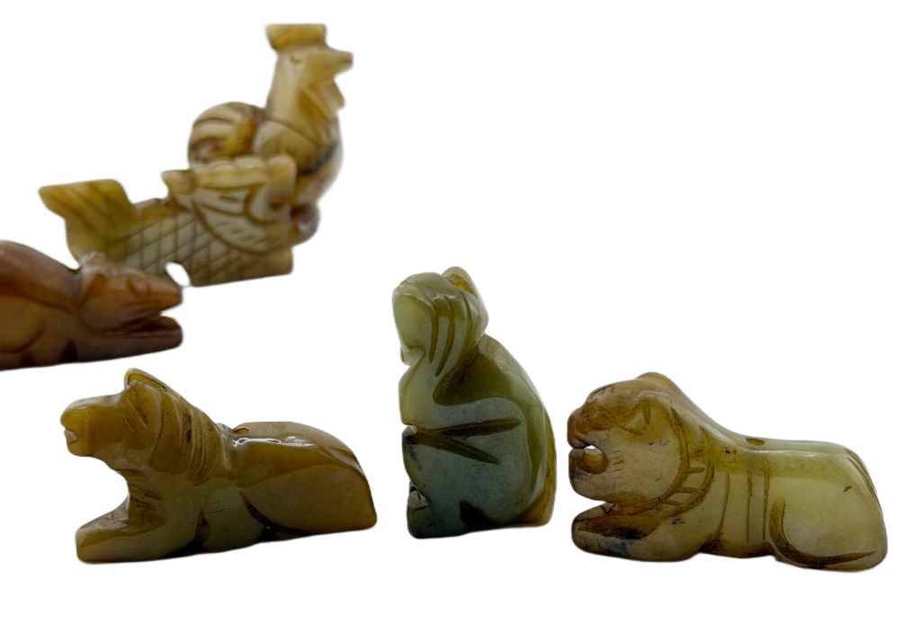 Chinese Zodiac Animal Hardstone Figurines