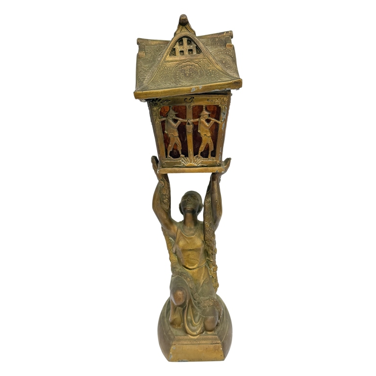 Art Deco Chinoiserie Pagoda Table Lamp