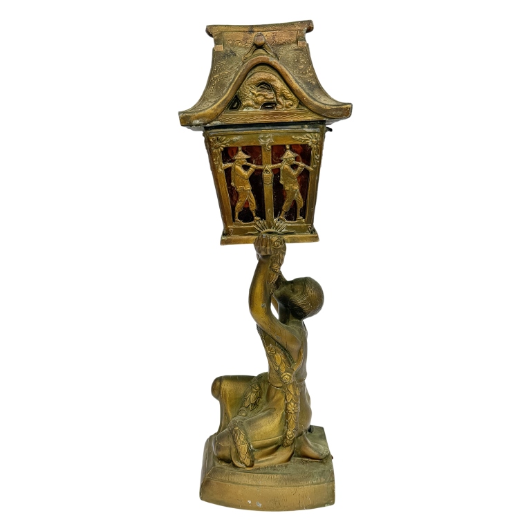 Art Deco Chinoiserie Pagoda Table Lamp