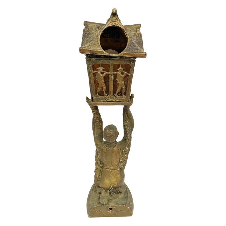 Art Deco Chinoiserie Pagoda Table Lamp