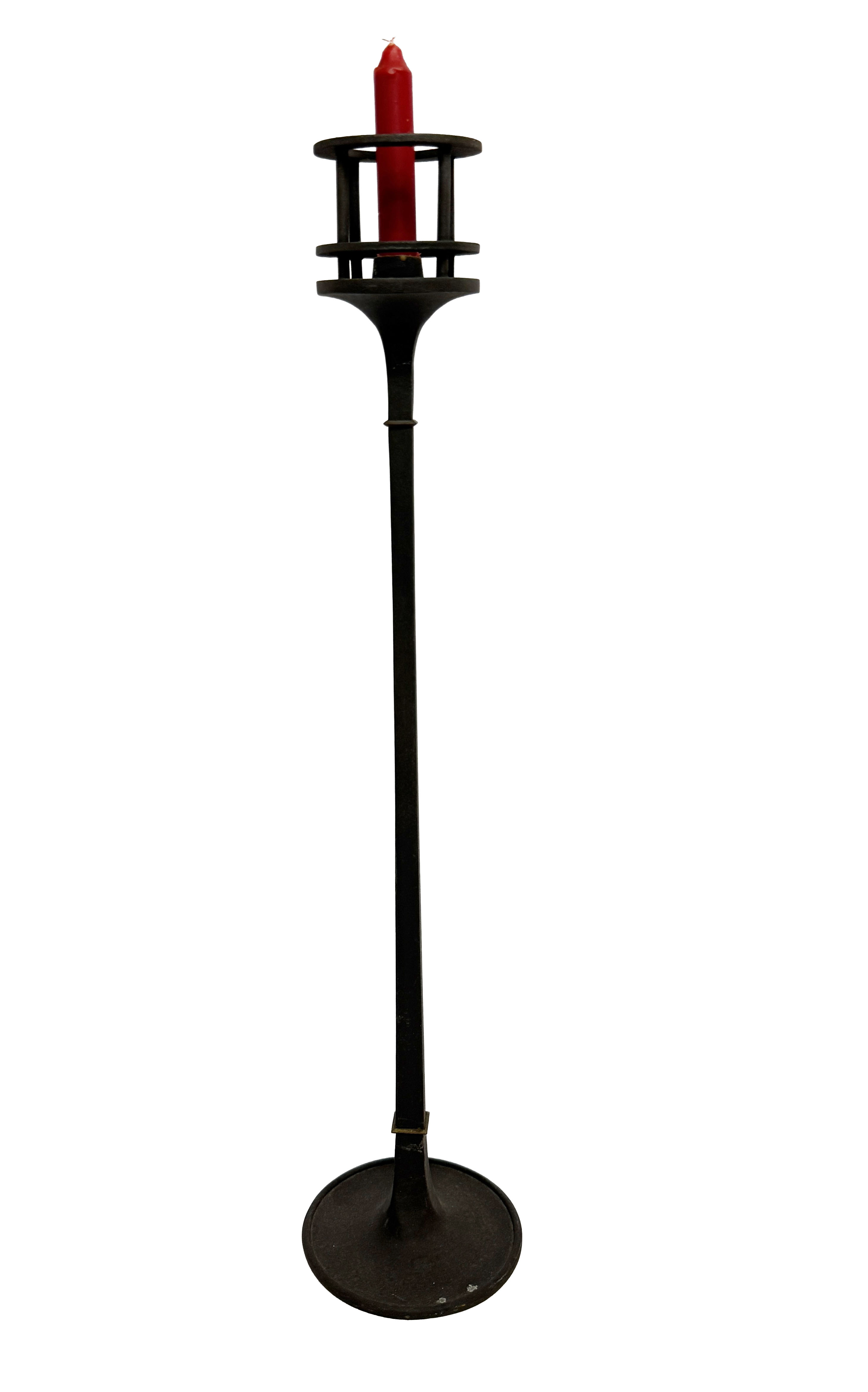 Dansk Jens Quistgaard Cast Iron Table Torchere