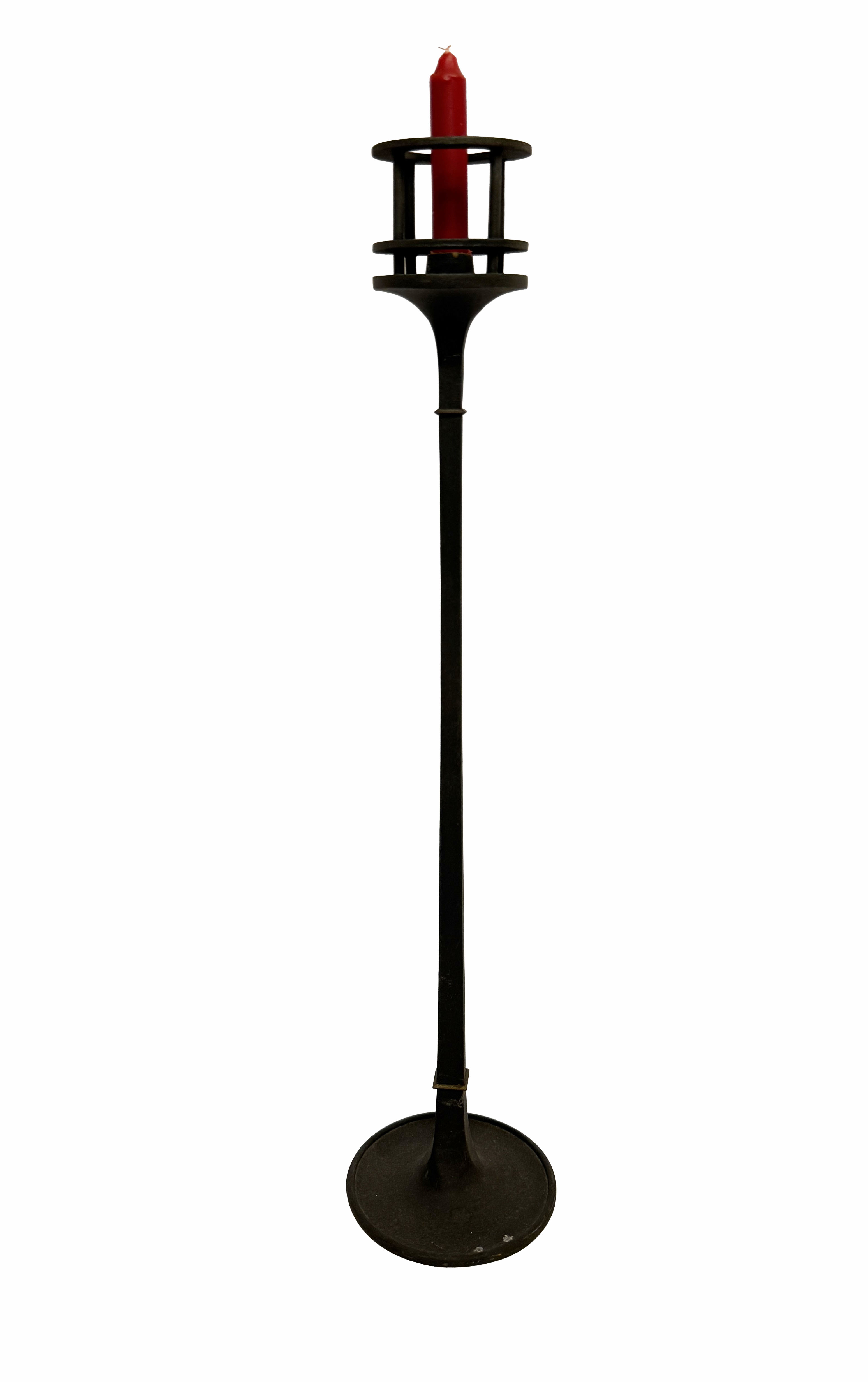 Dansk Jens Quistgaard Cast Iron Table Torchere