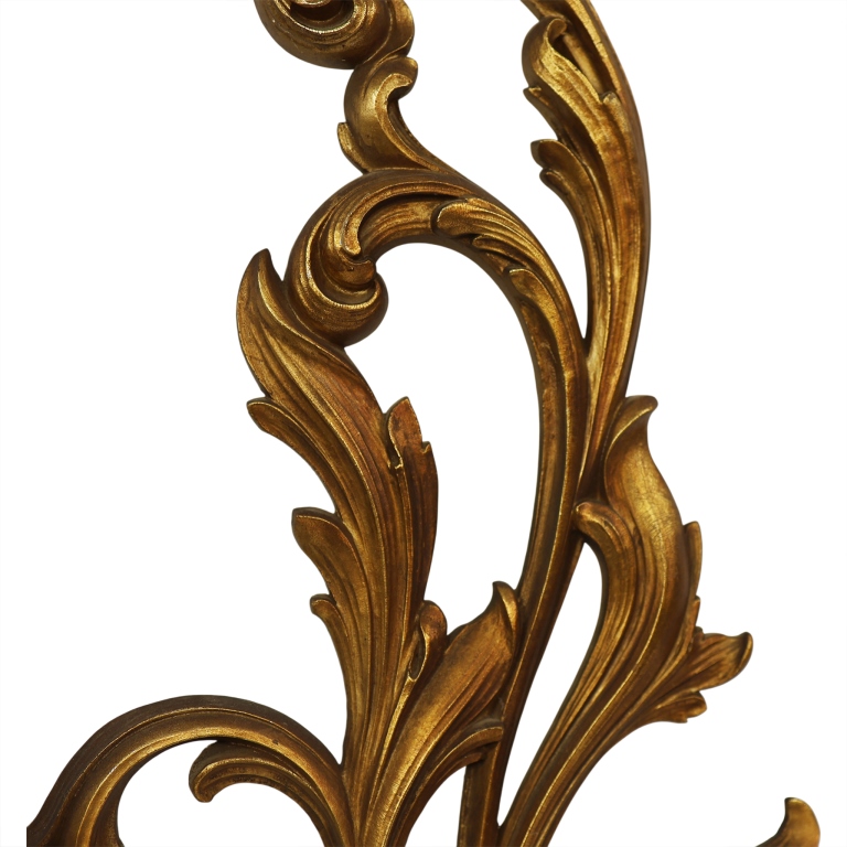 Hollywood Regency Syroco Wood Style Wall Sconces