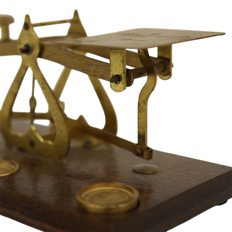 Victorian English Brass Postal Letter Scale