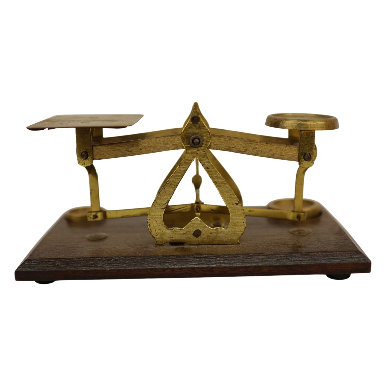 Victorian English Brass Postal Letter Scale