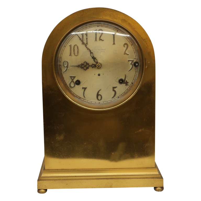 Seth Thomas Brass "Sonora Chime" Mantel Clock