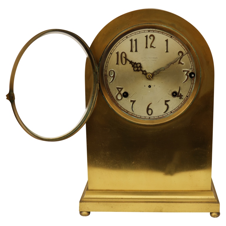 Seth Thomas Brass "Sonora Chime" Mantel Clock