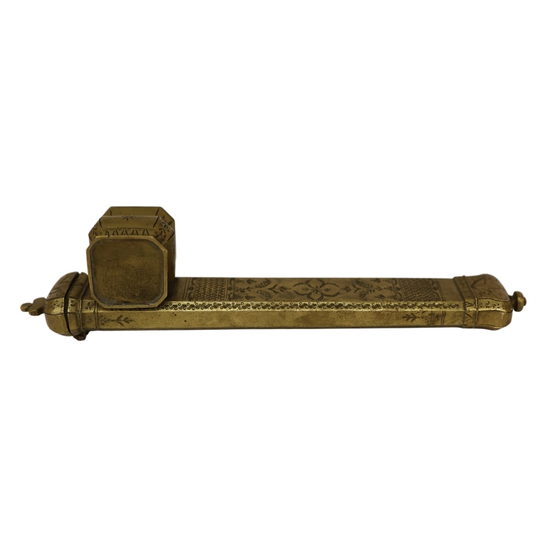 Islamic Ottoman Brass Divit - Scribe's Travel Set