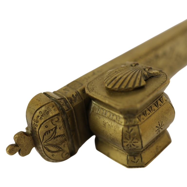Islamic Ottoman Brass Divit - Scribe's Travel Set