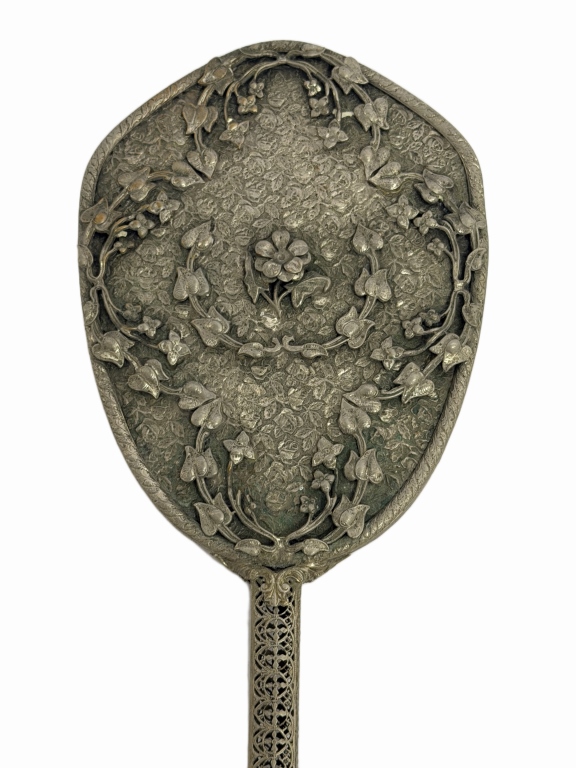 Art Nouveau Botanical Filigree Vanity Hand Mirror