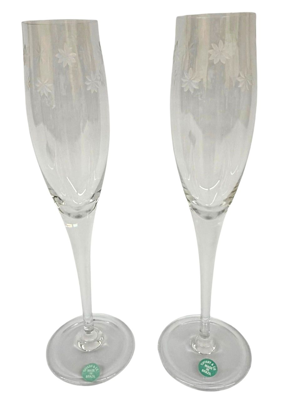 Tiffany & Co. "Magic" Crystal Champagne Flutes