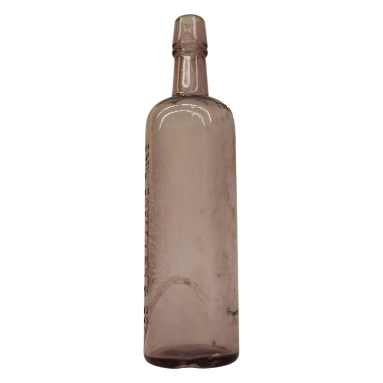 Kaufmann Sun-Purple Amethyst Glass Soda Bottle