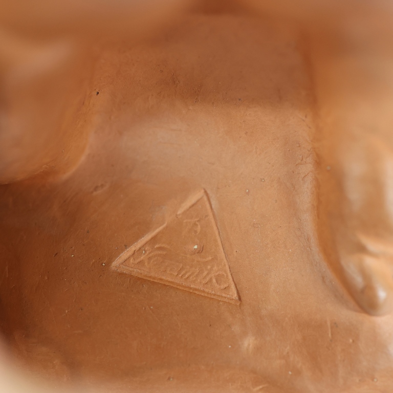 Keramik Female Nude Terracotta Sculpture