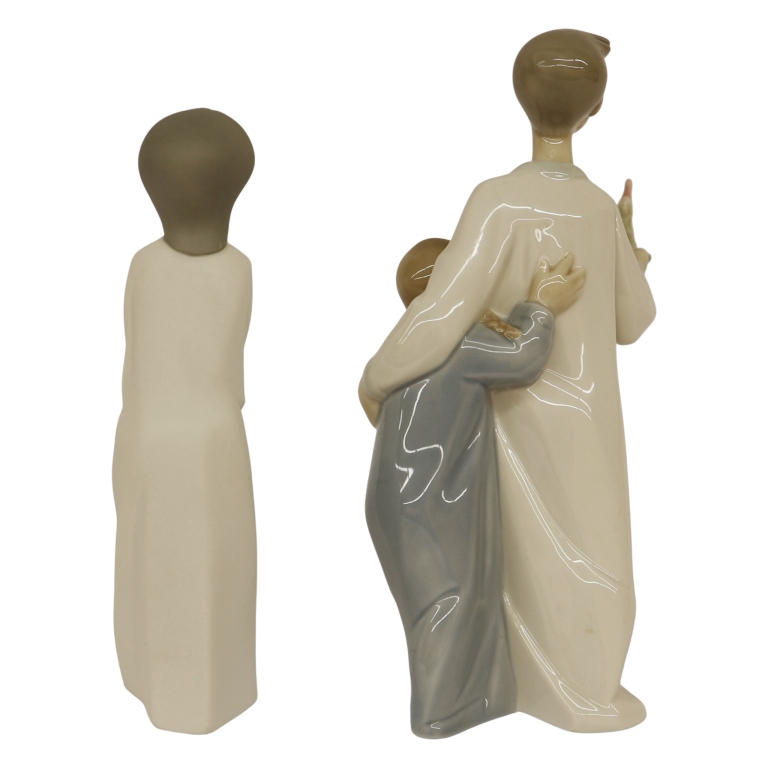 Lladro Children with Candles Figurines