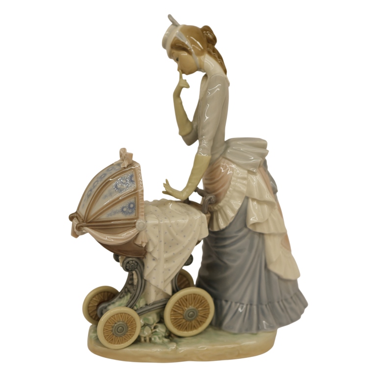 Lladro "Baby's Outing" Porcelain Figurine