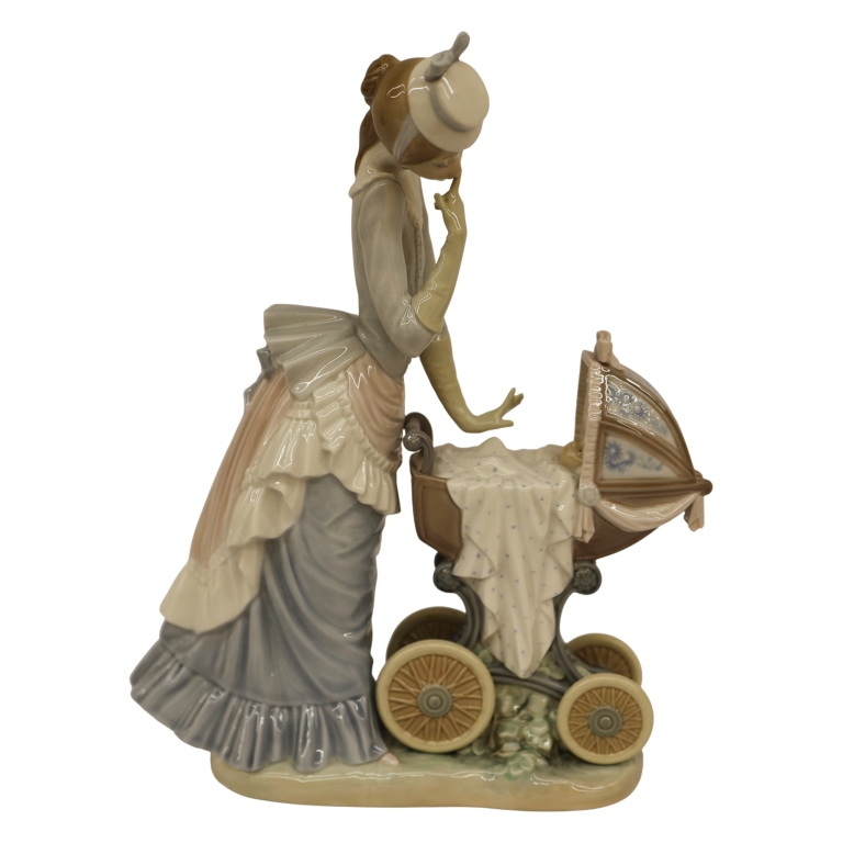 Lladro "Baby's Outing" Porcelain Figurine