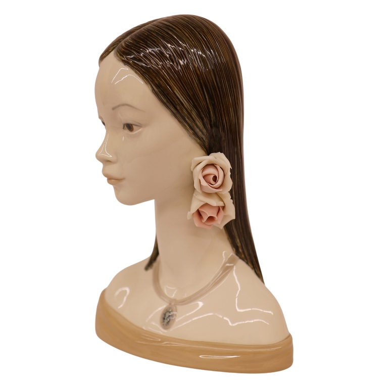 Lladro Porcelain "Maja Head" Bust Figurine