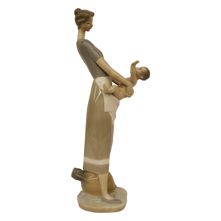 Lladro "Mother and Child" Porcelain Figurine
