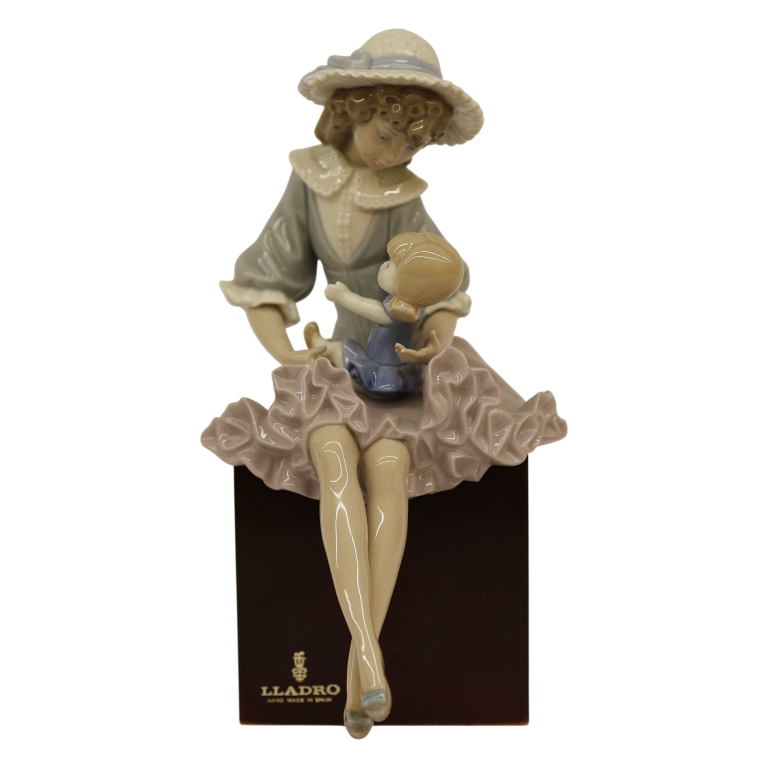 Lladro "Debbie and Her Doll" Porcelain Figurine